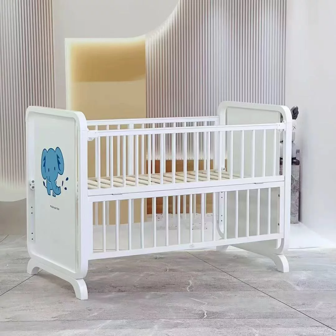Berceau cododo en bois "éléphant bleu" TM001